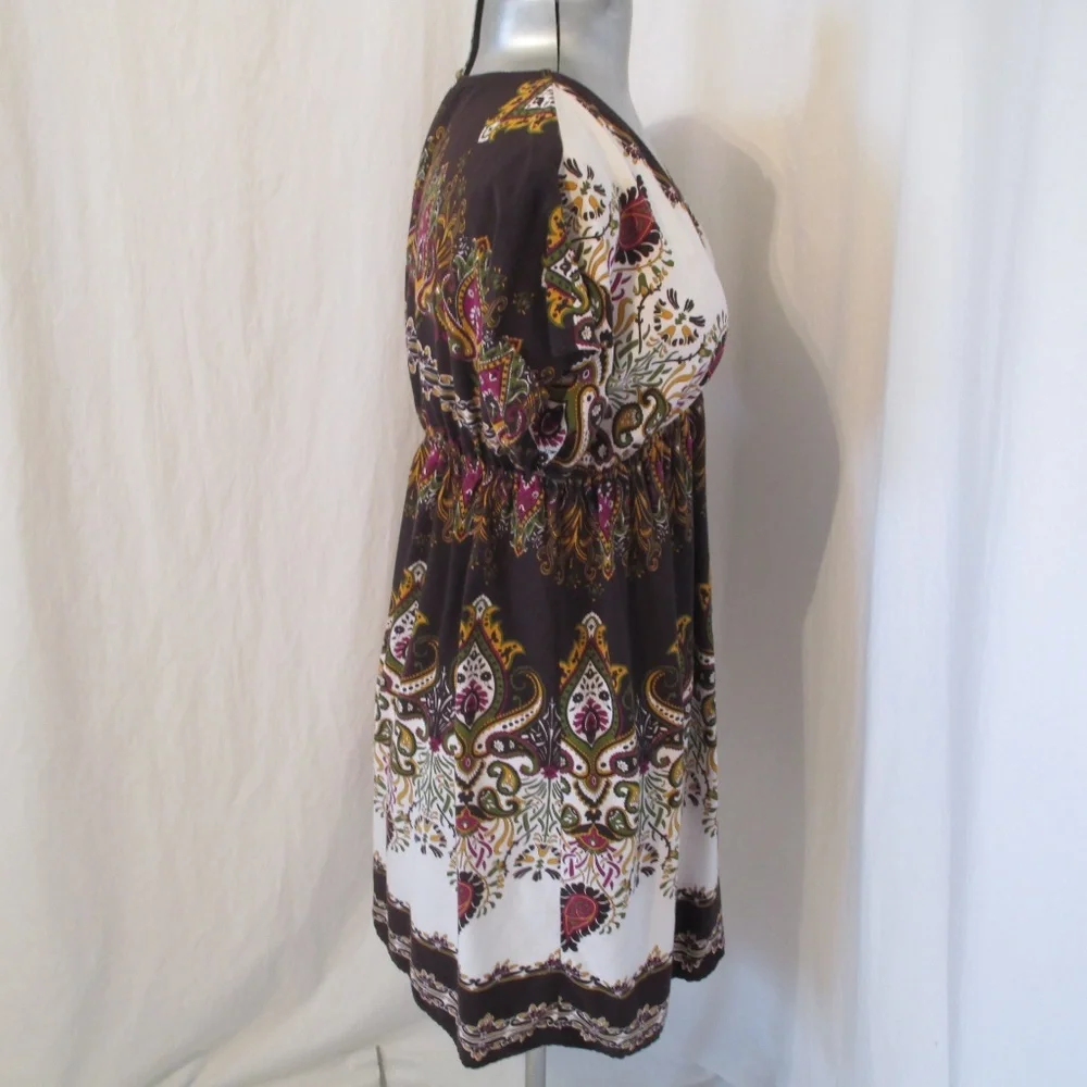 Xhilaration Paisley Dolman Sleeve L - Picture 4 of 5